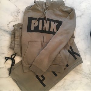 PINK Victoria’s Secret Hoodie and Boyfriend Pants